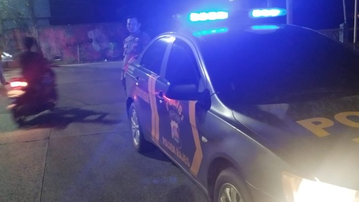 Bripka Andri selaku pawas pimpin patroli mobile