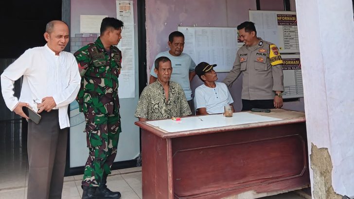 brigadir romi kunjungi staf desa rajeg mulya