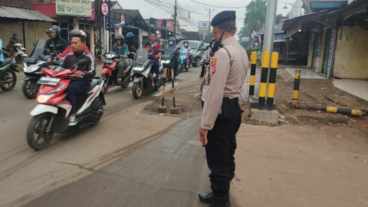 Kanit Samapta Polsek Rajeg Polresta Tangerang giat strong point pagi hari