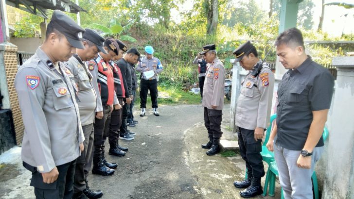 Anggota Sat Intelkam Polresta Tangerang melaksanakan Apel pengamanan kegiatan Panggung Gembira Si Gemoy dari Relawan PROJO