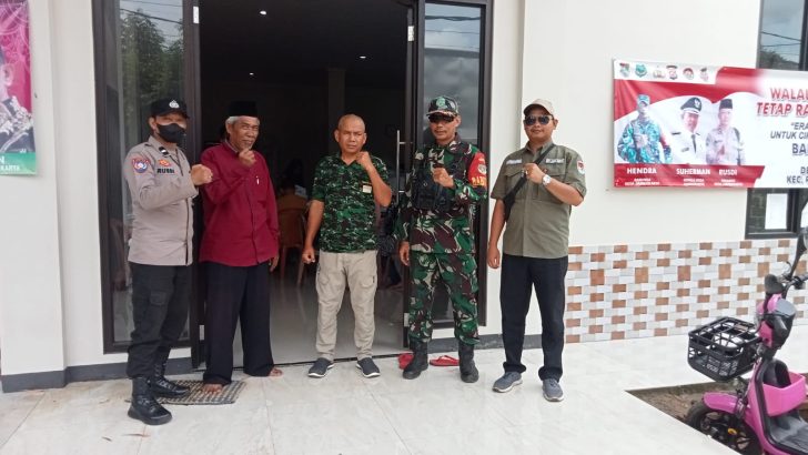 Bhabinkamtibmas Aipda Rusdi bersama perangkat desa selalu kompak kinerja