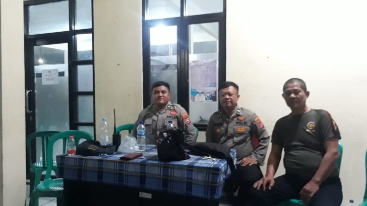 piket fungsi polsek rajeg polresta tangerang polda banten laksanakan pam logistik pemilu 2024