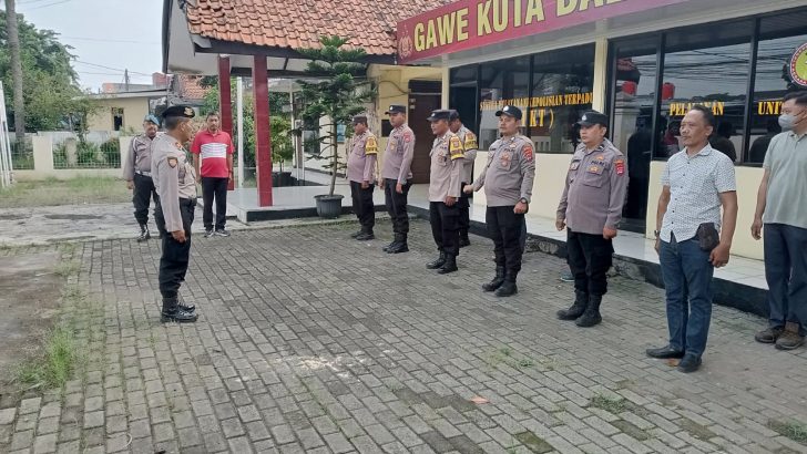 Kesiapan Sebelum Melakasanakan Tugas, Personil Polsek Rajeg Laksanakan Apel Pagi
