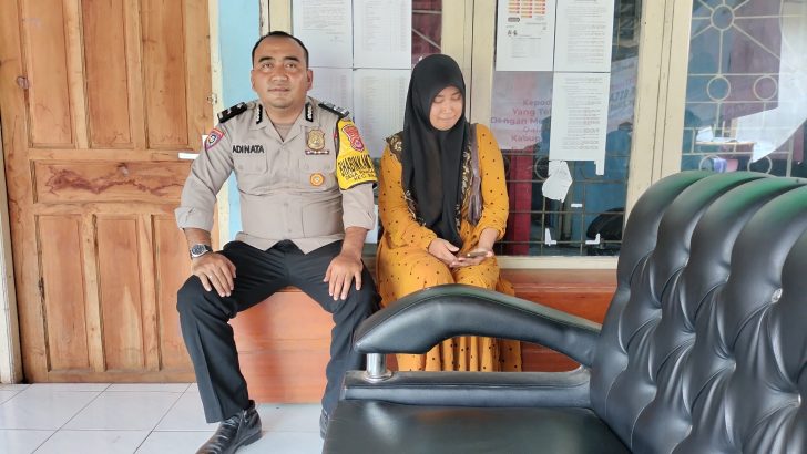 Aipda Ahmad  Adinata anggota Polsek Rajeg Melaksanakan Patroli Dikec. Rajeg dalam rangka kegiatan Patroli Rutin