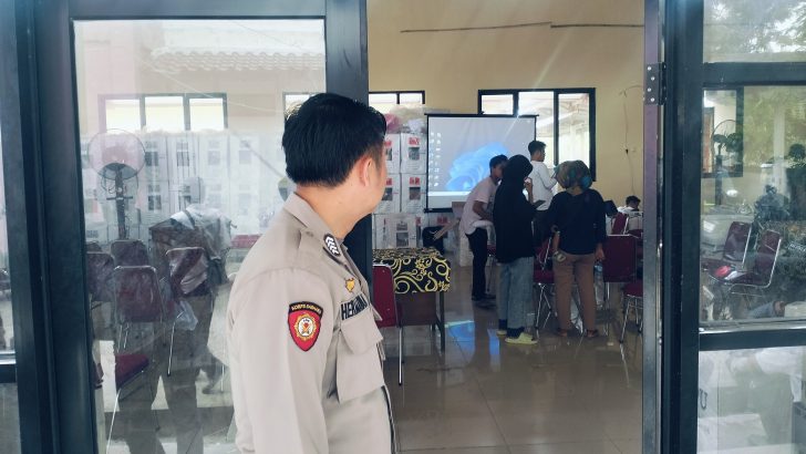 Polsek Kresek, lakukan pengamanan Rapat Pleno Pemilu 2024.