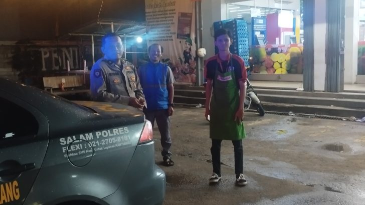 Antisipasi gangguan keamanan, Kanit Samapta dan piket fungsi melaksanakan patroli mobile.
