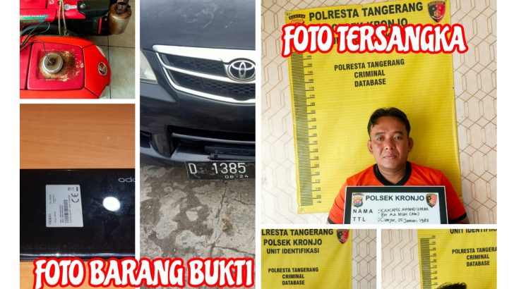 Polsek Kronjo Polresta Tangerang Bekuk Pencuri Mesin Traktor