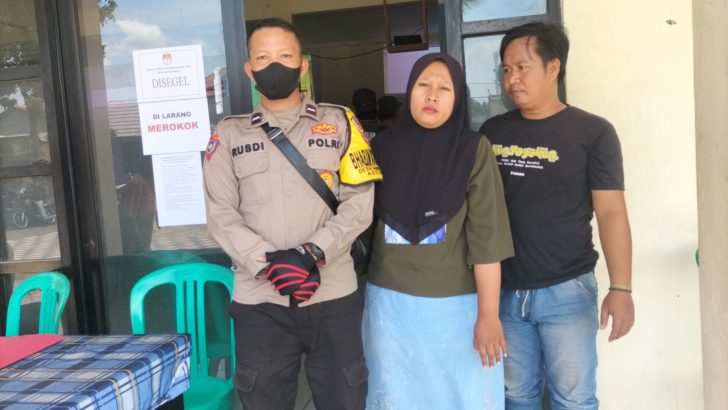 Bhabinkamtibmas desa jambu karya melaksanakan PAM pleno pemilu 2024 di kecamatan Rajeg