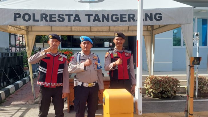 PENGECEKAN PETUGAS PENJAGAAN MAKO POLRESTA TANGERANG OLEH PIKET SIPROPAM POLRESTA TANGERANG