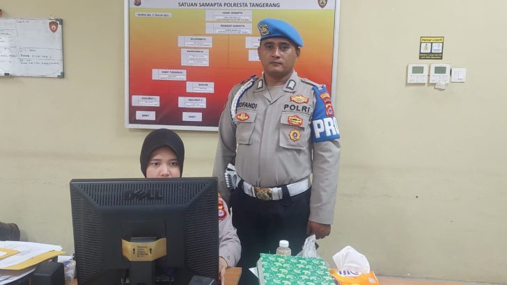PENGECEKAN KEHADIRAN PIKET SATSAMAPTA POLRESTA TANGERANG OLEH PIKET SIPROPAM POLRESTA TANGERANG