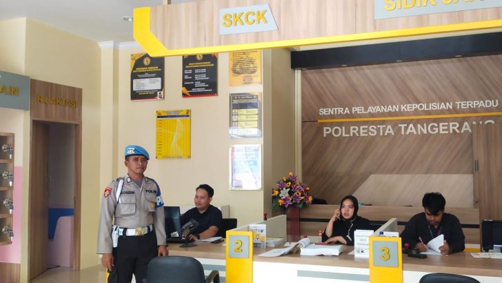 PENGECEKAN PETUGAS SKCK POLRESTA TANGERANG OLEH PIKET SIPROPAM POLRESTA TANGERANG