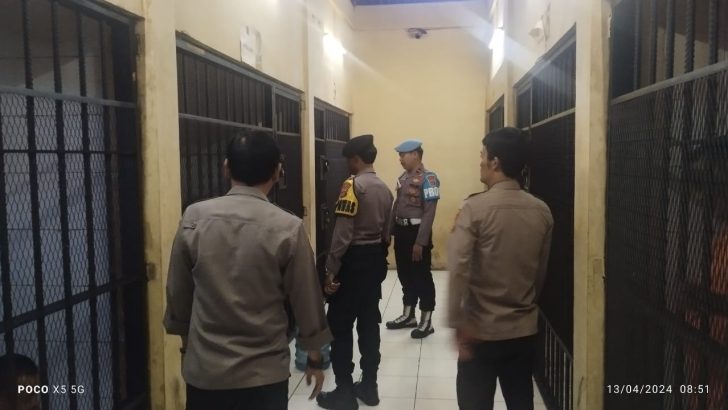 PENGECEKAN RUANG TAHANAN POLRESTA TANGERANG SECARA RUTIN OLEH PIKET SIPROPAM POLRESTA TANGERANG