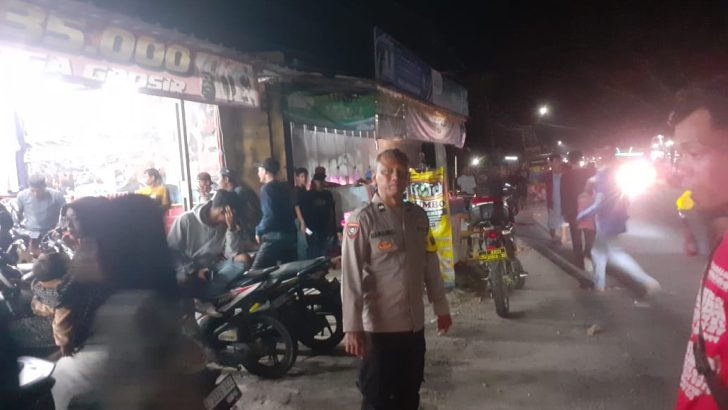 Patroli Mobile malam hari dilakukan Polsek Kresek dalam mencegah Guantibmas di wilayah