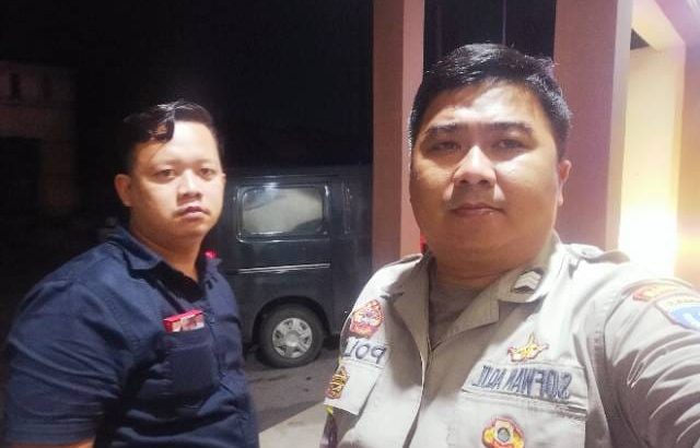 Bhabinkamtibmas Polsek Cisoka melaksanakan Patroli Barcode