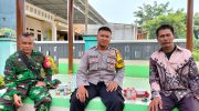 Guyub TNI Polri bersama dengan warga Desa Mekarsari