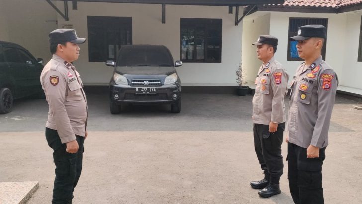Tingkatkan Kedisiplinan anggota Polsubsektor Jayanti dengan melaksanakan Apel Pagi