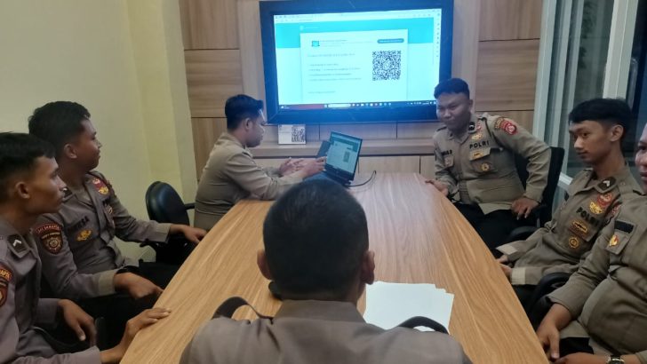 Kegiatan arahan Ka Posko kepada Operator Posko, Pospam dan Posyan dalam pelaksanaan Operasi Ketupat Maung 2024 Polresta Tangerang