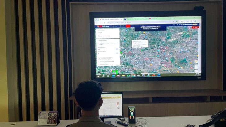 PERSONEL BAG OPS POLRESTA TANGERANG MELAKSANAKAN PENGINPUTAN DATA LAPORAN KEGIATAN PERSONEL OPERASI KETUPAT MAUNG 2024