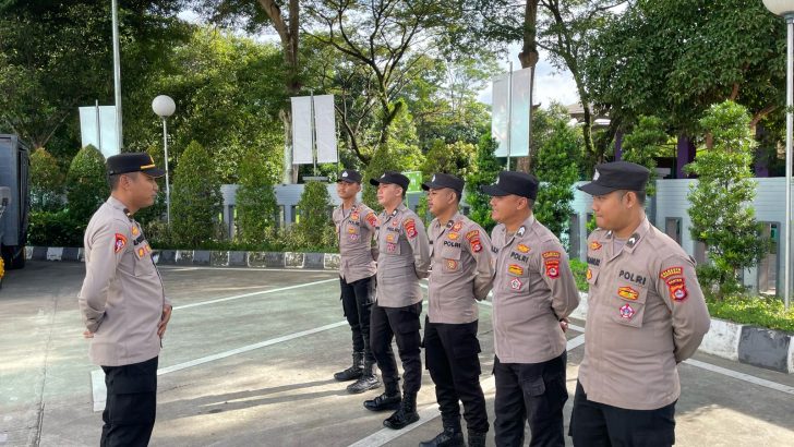 Personil Bagops Polresta Tangerang Melaksanakan Apel Pagi