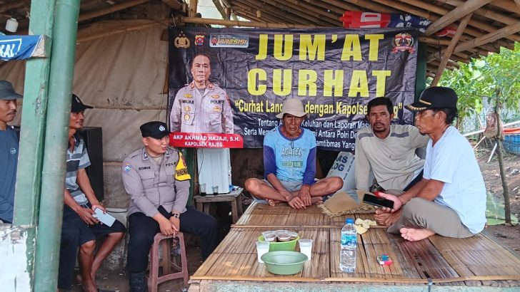 Personil Polsek Rajeg Polresta Tangerang unit binmas melaksanakan kegiatan rutin pada hari jumat yaitu “JUMAT CURHAT” supaya lebih mendengar aspirasi dari masyarakat.