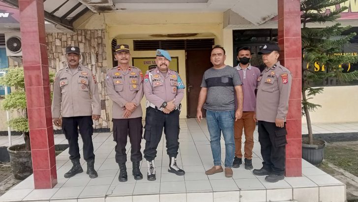 Kegiatan rutin apel pagi personil polsek rajeg polresta tangerang