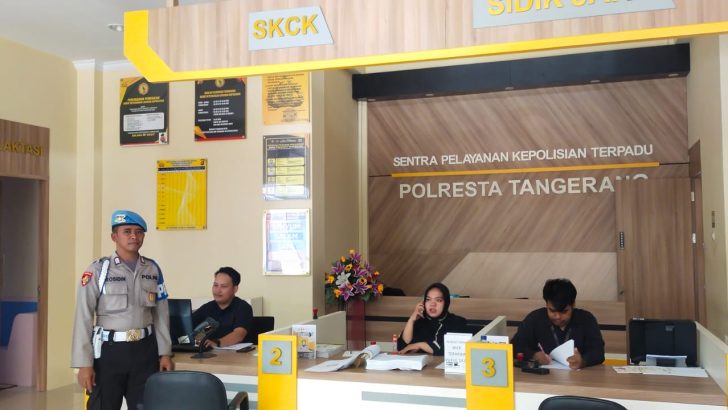 PENGECEKAN PETUGAS SKCK POLRESTA TANGERANG OLEH PIKET SIPROPAM POLRESTA TANGERANG