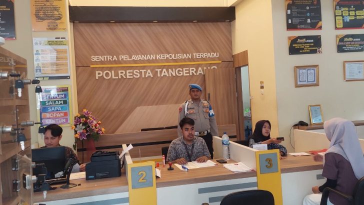 PENGECEKAN PETUGAS SKCK POLRESTA TANGERANG OLEH PIKET SIPROPAM POLRESTA TANGERANG