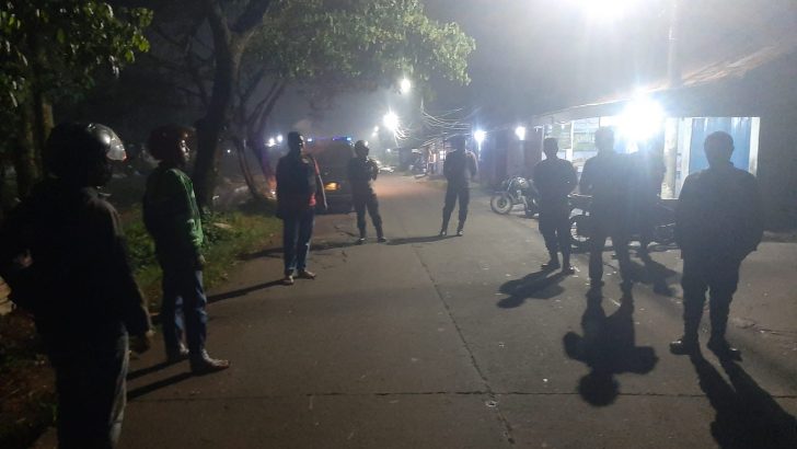 Wujudkan rasa aman, Personil Polsek Rajeg, tingkatkan patroli malam hari.