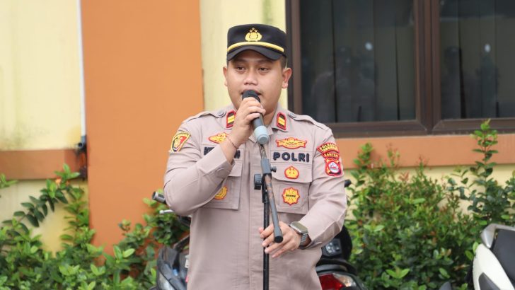 Pimpin Apel Pagi Terakhir Begini..!! Pesan Kapolsek Panongan
