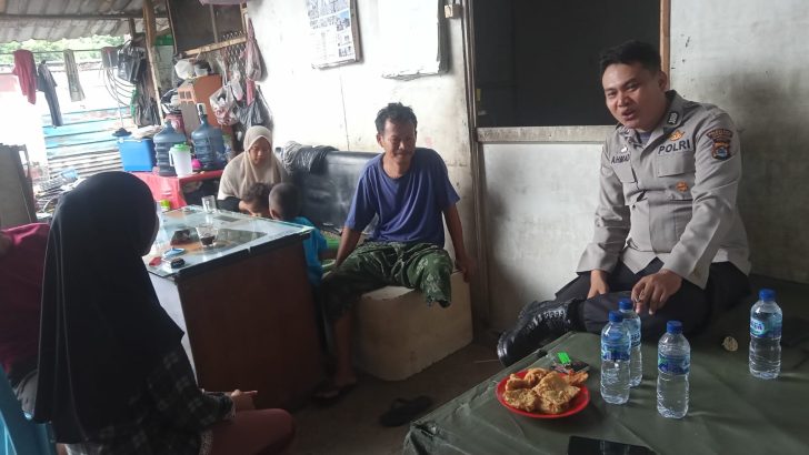 Anggota samapta Polsek Pasar Kemis Patroli dan Sambang Ciptakan Kamtibmas Yang Kondusif