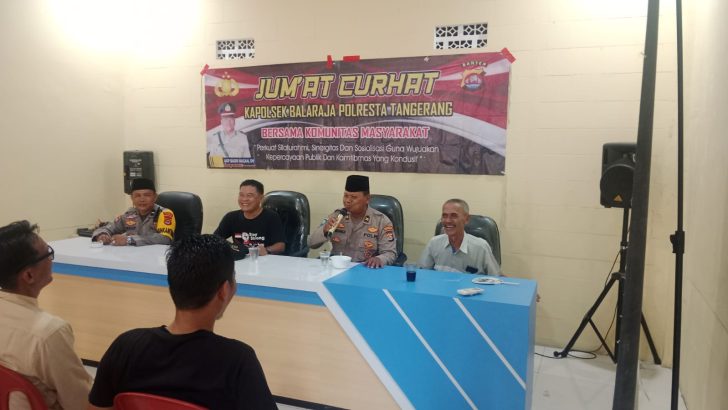 Kanit Binmas Polsek Balaraja Pimpin Giat Jumat Curhat di Desa Sentul Balaraja Kab. Tangerang