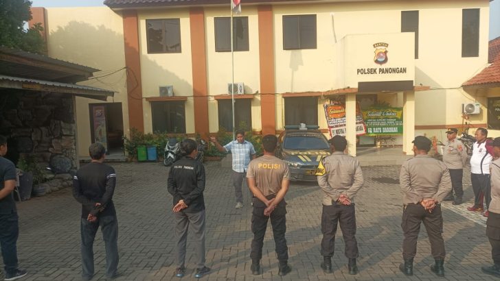 Apel Pagi Polsek Panongan Polresta Tangerang,Sebagai Bentuk Komunikasi Pimpinan Dan Anggota