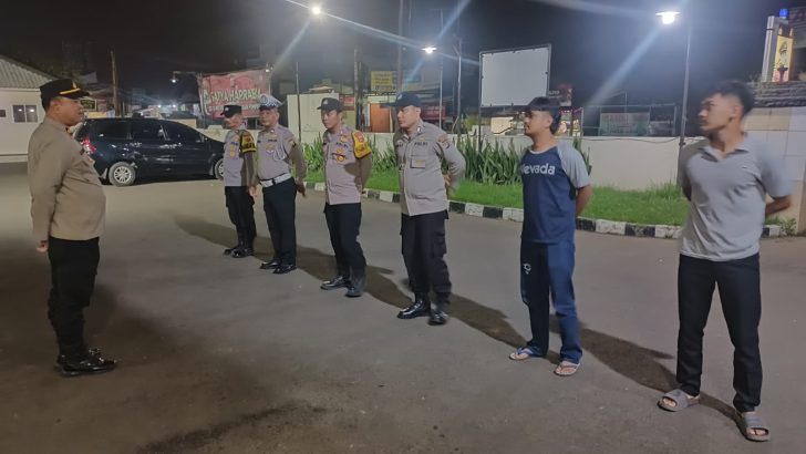 Apel Malam Persiapan Patroli Mobile Kewilayahan di Pimpin Pawas