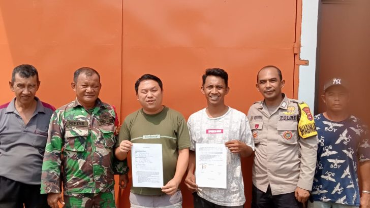 Melalui Problem Solving Bripka Rio Sumboyo Bhabinkantibmas Polsek Panongan Damaikan Warga