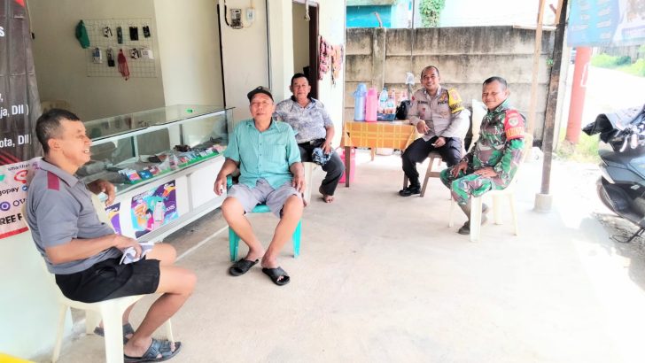 Bripka Rio Sumboyo Bhabinkamtibmas Polsek Panongan Polresta Tangerang Laksanakan Guyub TNI- Polri