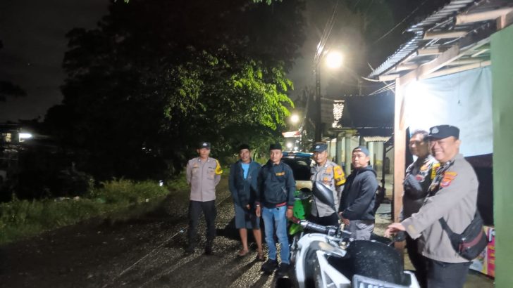 Untuk memberikan rasa aman pada masyarakat, Polsek Rajeg tingkatkan patroli dini hari.