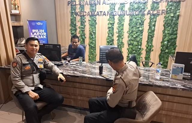 Patroli Sambang merupakan salah satu upaya menjalin Sinergitas dengan Aparatur Kecamatan