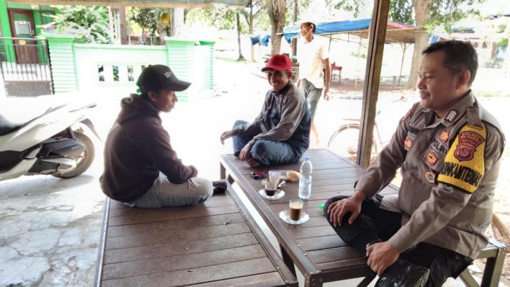 Piket Binmas Polsek Rajeg lakukan monitoring di desa binaan