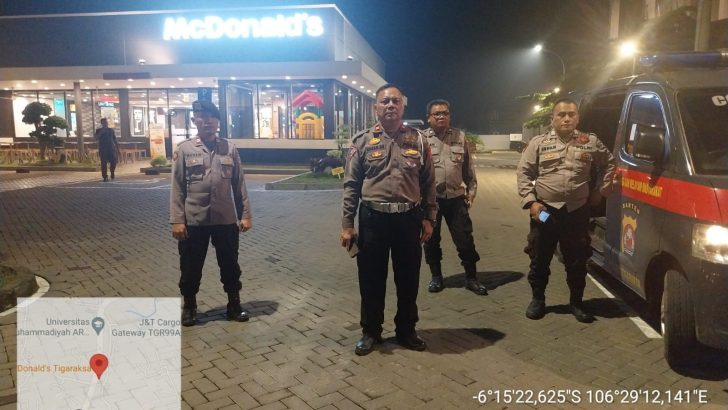 Patroli Barcode Polsek Tigaraksa Antisipasi Kejahatan