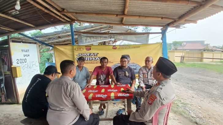 Kanit Binmas Polsek Tigaraksa gelar Jumat Curhat.