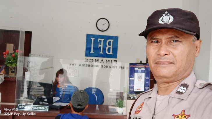 Anggota Polsek Panongan Laksanakan Patroli preventif Dan Sambang BFI Finance