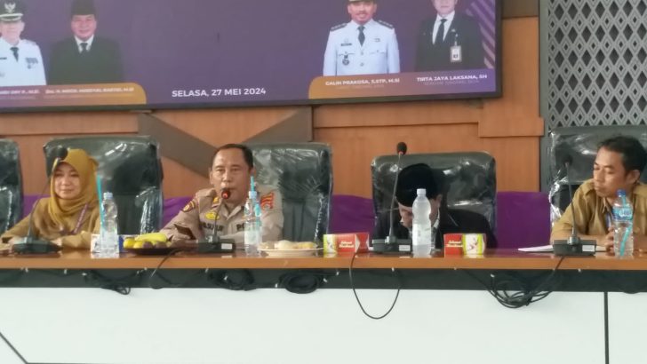 Wakapolsek Pasar Kemis Hadiri Lokakarya Mini Lintas Sektor Dalam Rangka Percepatan Penurunan Stunting Kecamatan Sindang Jaya