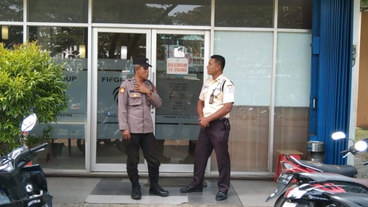 Aipda Ubaidilah Laksanakan Sambang Kontrol Dan Pantau Objek Vital Kantor FIF Citra Raya