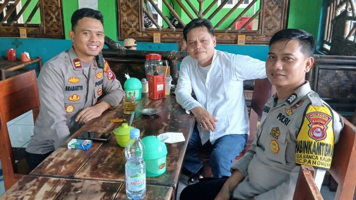 Kapolsek Panongan Melaksanakan Patroli Dialogis, Sambang Pelaku Usaha