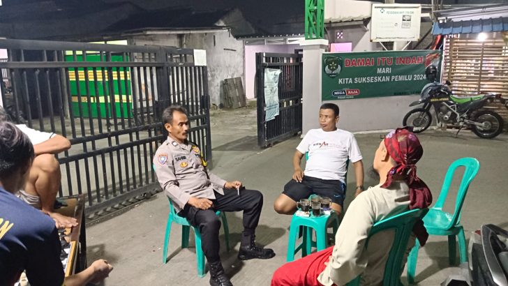 Peran Aktif Bhabinkamtibmas Polsek Pasar Kemis Sambang Wilayah Binaan Sambil Ngopi Bareng