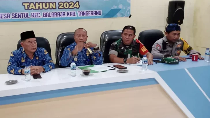 Bhabinkamtibmas Desa Sentul Aipda Ikrar hadiri Rakor Pelaksanaan Bina Wilayah Tahun 2024 Desa Sentul Balaraja