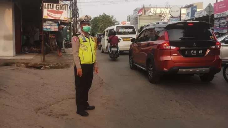Unit Lantas Polsek Balaraja laksanakan Protap Pagi wujud nyata Pelayanan Masyarakat
