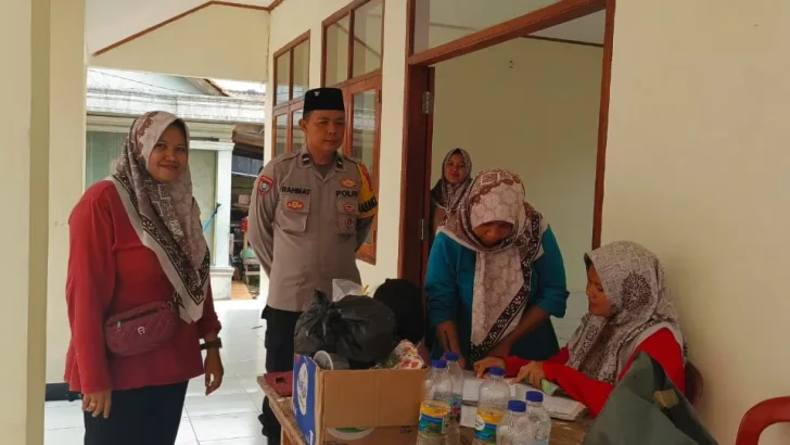 Aipda Rahmat Bhabinkamtibmas Desa Kubang Polsek Balaraja Polresta Tangerang Sambang Posyandu Melati2 Wilayah Binaan