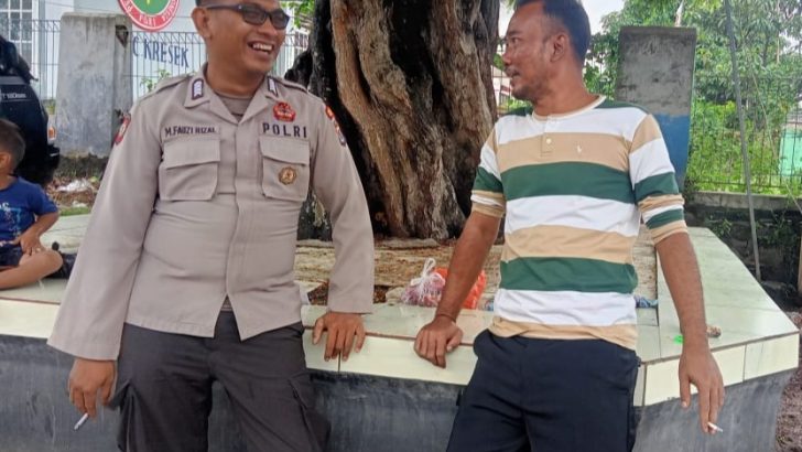 Pastikan wilayah aman dan upaya pencegahan Guantibmas di Wilayah, Polsek Kresek lakukan giat Patroli Sambang Warga