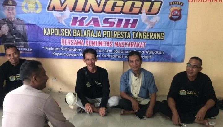 Bripka Jon Peter Gaol Personil Balaraja Laksanakan Giat Minggu Kasih
